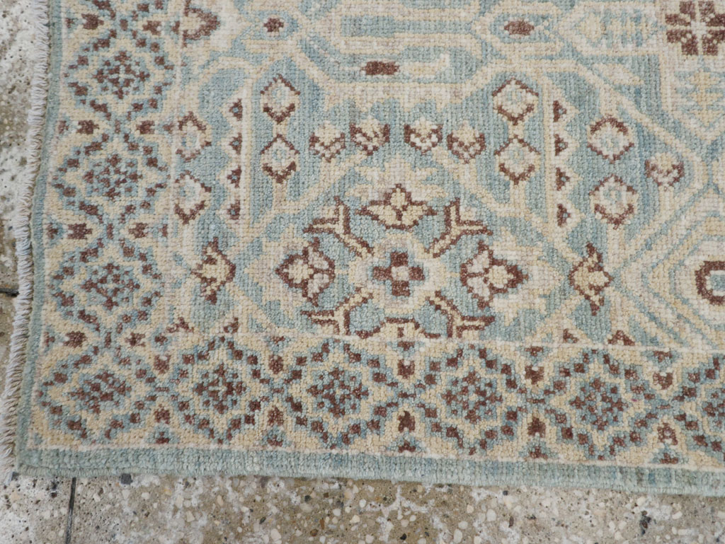 Contemporary Indian Agra Throw Rug, No.26995 - Gss