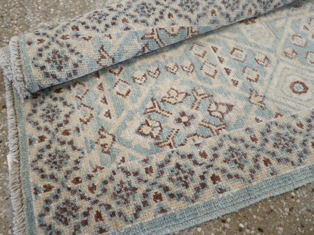 Contemporary Indian Agra Throw Rug, No.26995 - Gss