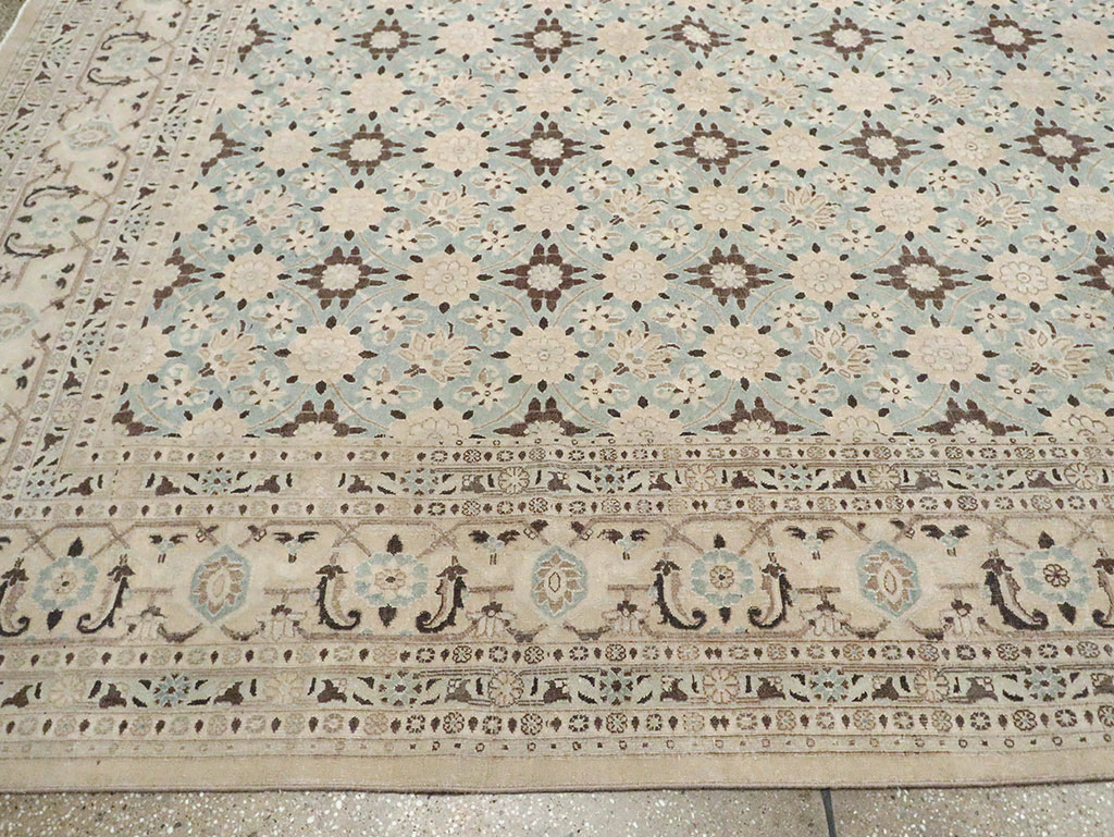 Vintage Persian Mashad Square Carpet, No.27004 - Gss