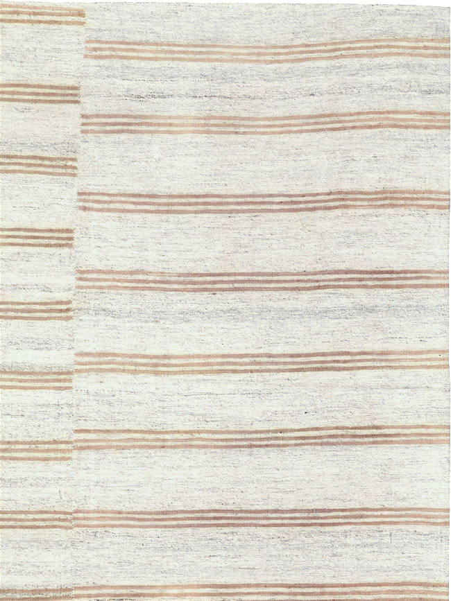 Vintage Turkish Flatweave Kilim Accent Rug, No.27007 - Gss