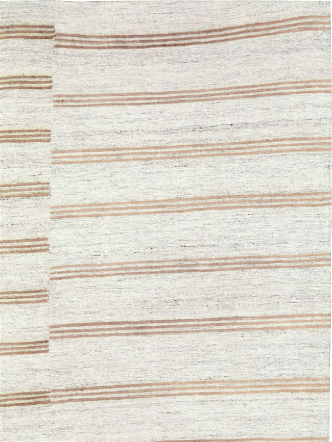 Vintage Turkish Flatweave Kilim Accent Rug, No.27007 - Gss