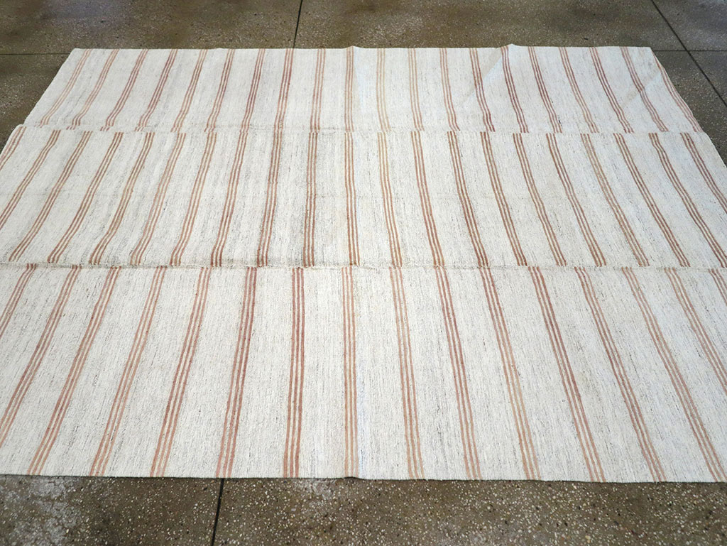 Vintage Turkish Flatweave Kilim Accent Rug, No.27007 - Gss