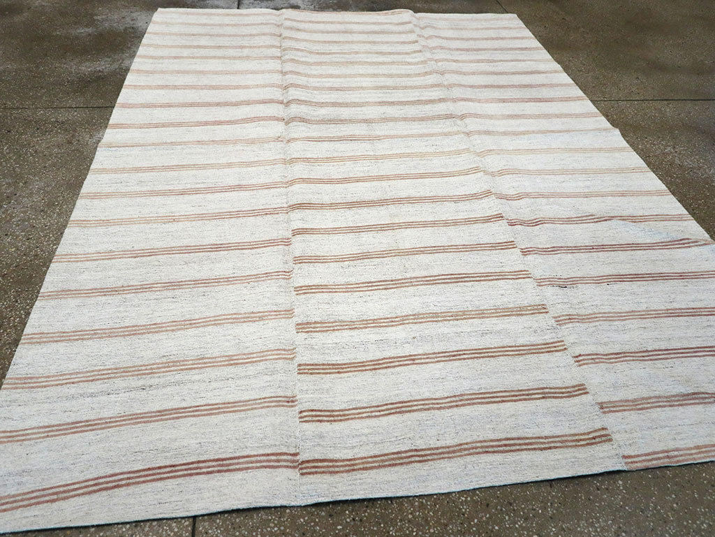 Vintage Turkish Flatweave Kilim Accent Rug, No.27007 - Gss