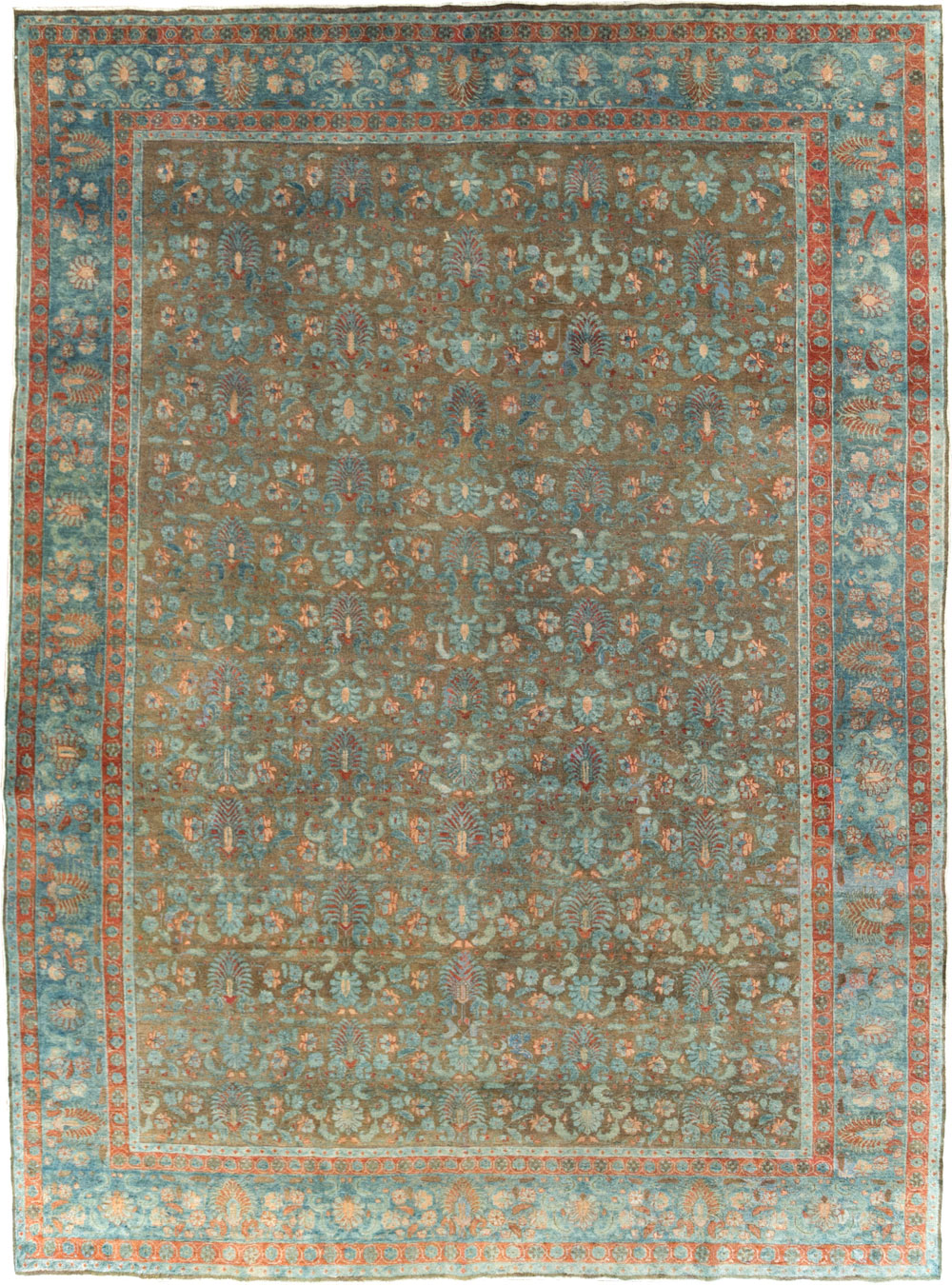Antique Persian Tabriz Carpet, No.27022 - Gss