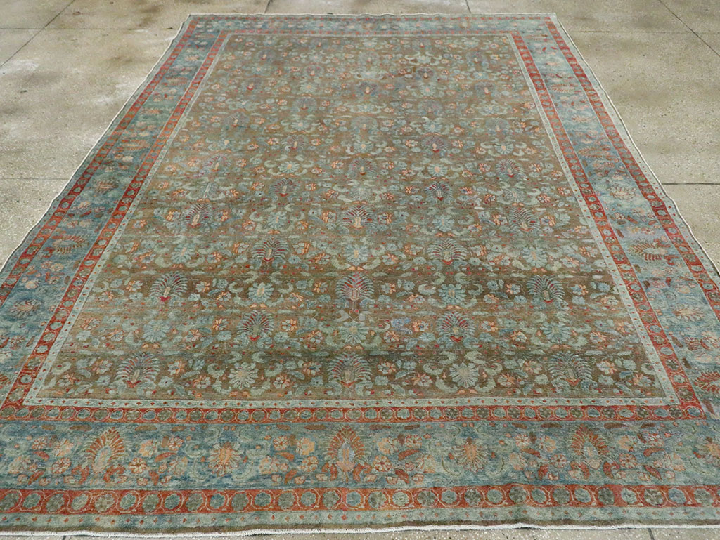 Antique Persian Tabriz Carpet, No.27022 - Gss