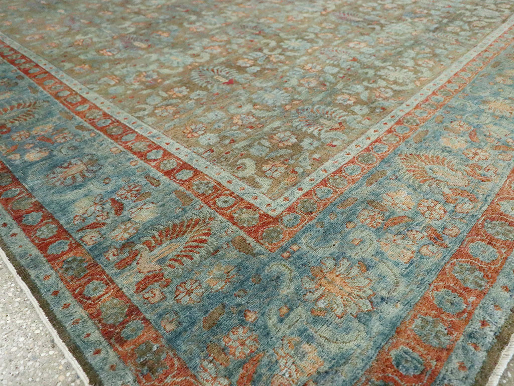 Antique Persian Tabriz Carpet, No.27022 - Gss