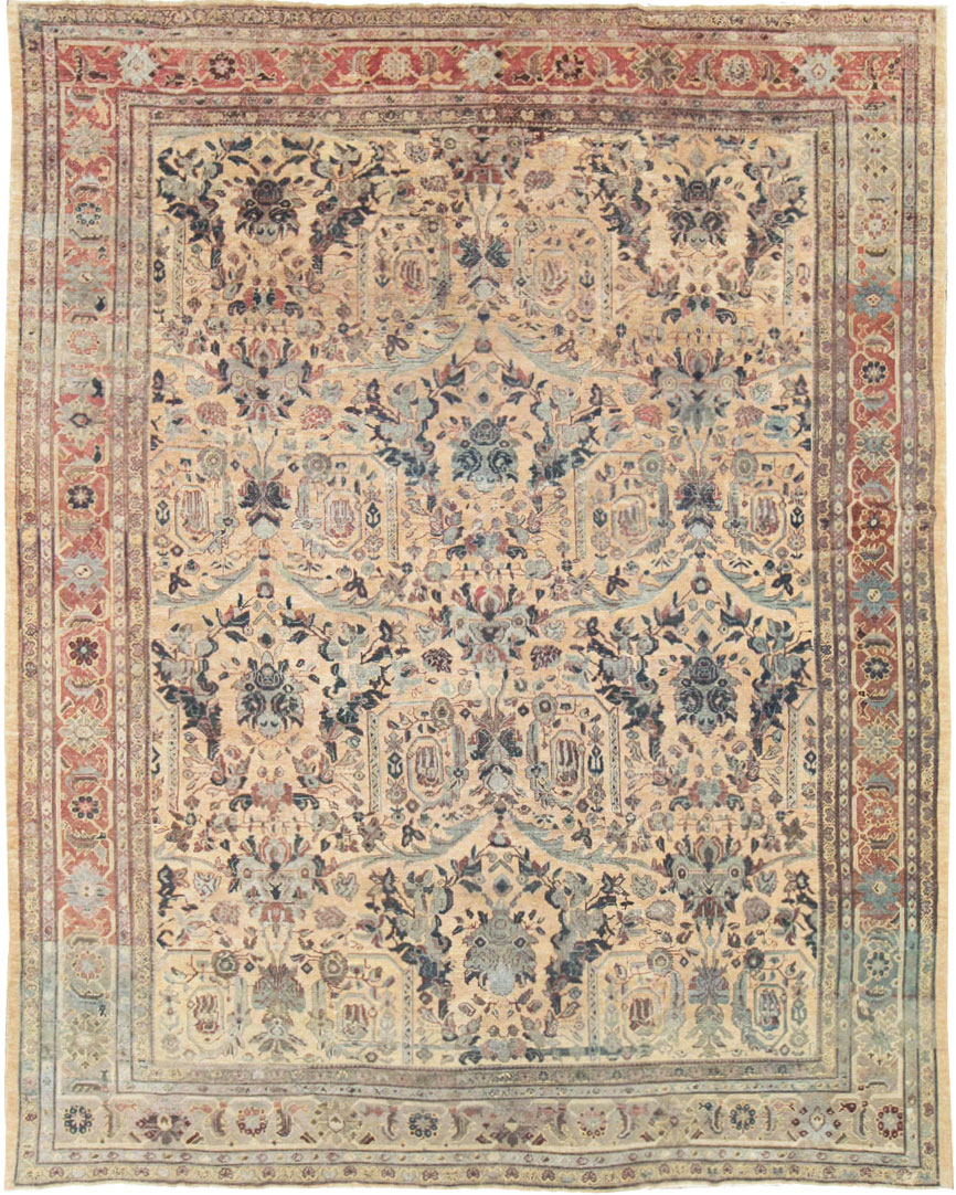 Antique Persian Mahal Carpet, No.27026 - Gss