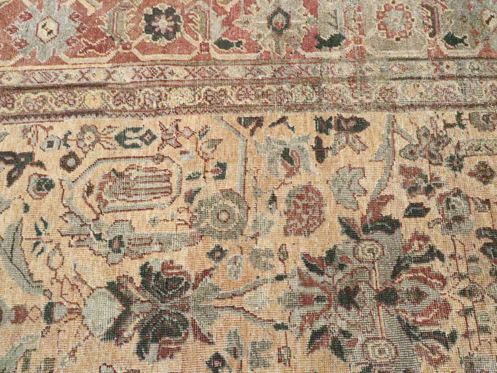 Antique Persian Mahal Carpet, No.27026 - Gss