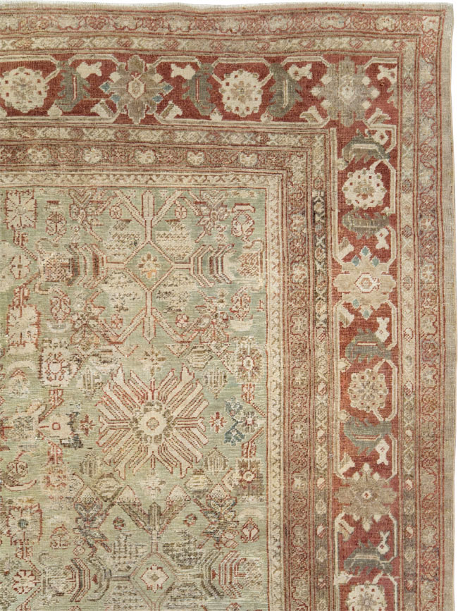 Antique Persian Mahal Room Size Carpet, No.27027 - Gss