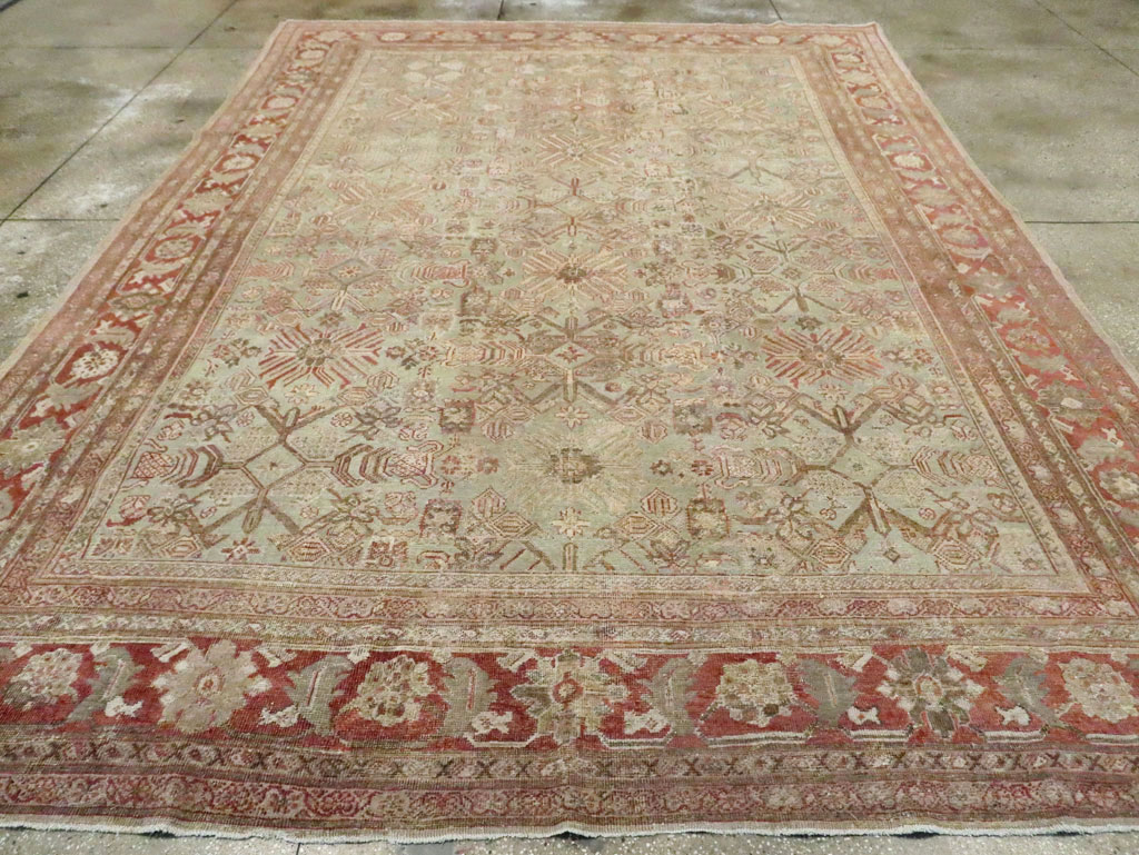 Antique Persian Mahal Room Size Carpet, No.27027 - Gss