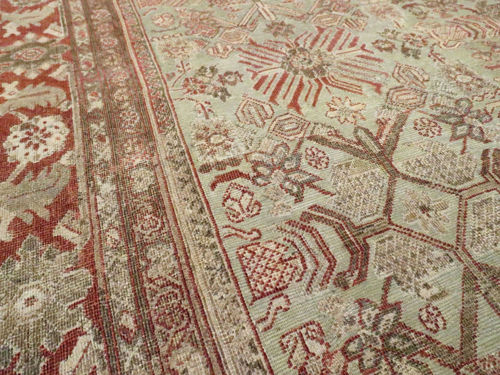 Antique Persian Mahal Room Size Carpet, No.27027 - Gss