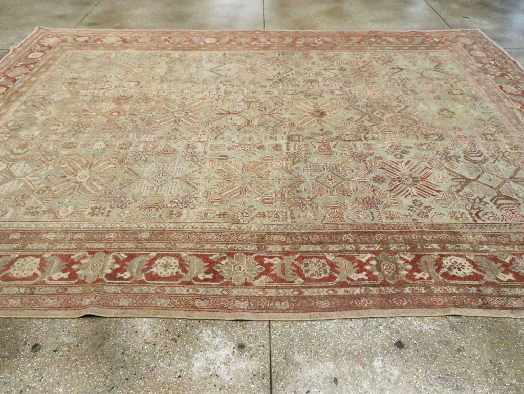 Antique Persian Mahal Room Size Carpet, No.27027 - Gss