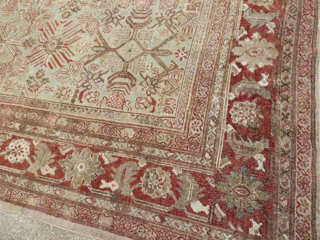 Antique Persian Mahal Room Size Carpet, No.27027 - Gss