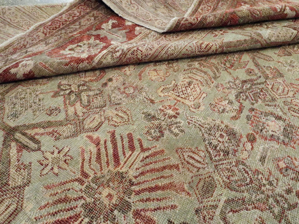 Antique Persian Mahal Room Size Carpet, No.27027 - Gss