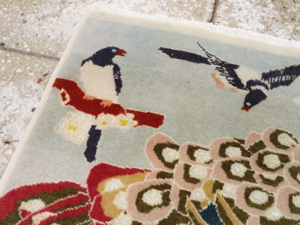 Vintage Persian Tabriz Pictorial Rug, No.27051 - Gss