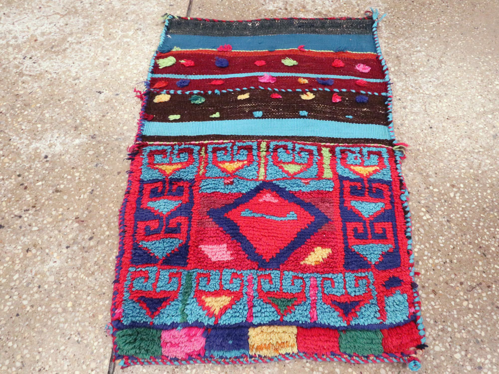Vintage Persian Kurdish Bag Face, No.27053 - Gss