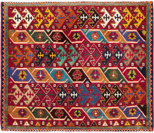 Vintage Persian Afshar Rug (Pair: 1 of 2), No.27059 - Gss