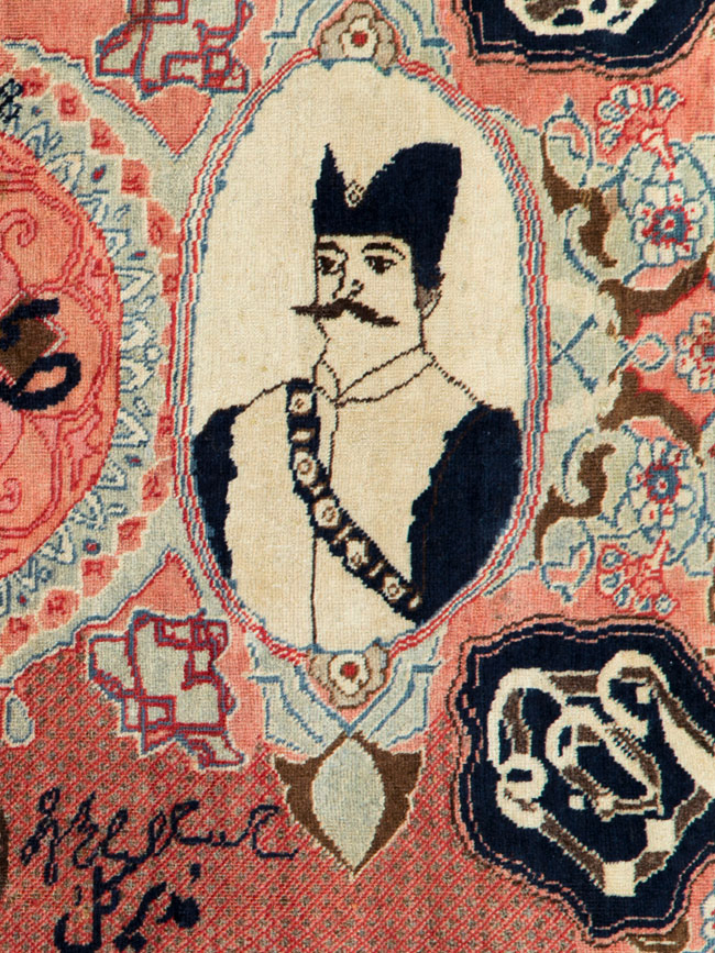 Antique Persian Tabriz Pictorial Rug, No.27060 - Gss