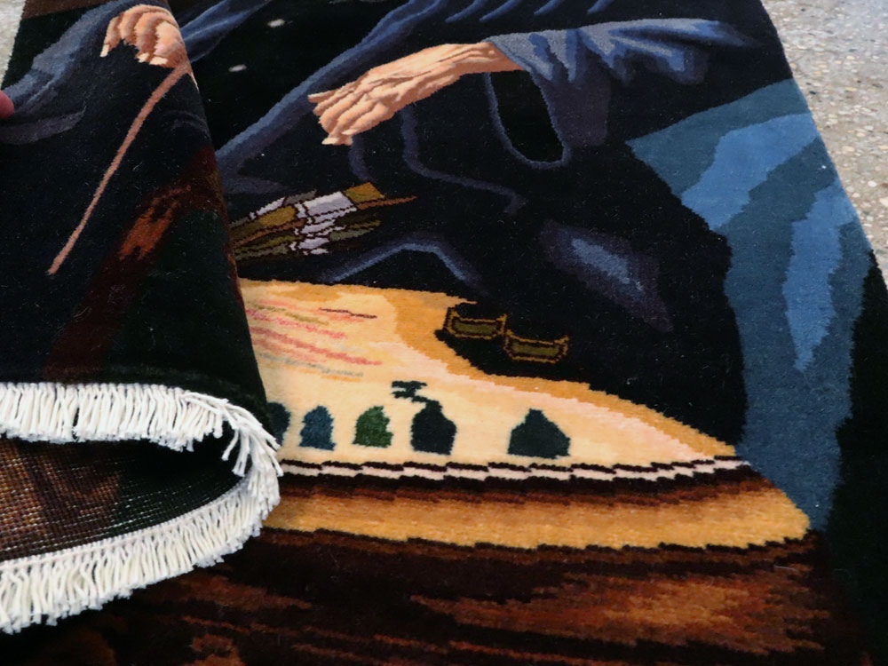 Persian Tabriz Pictorial Rug, No.27064 - Gss