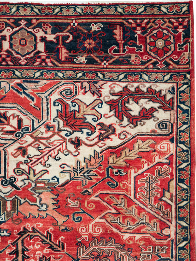 Vintage Persian Heriz Sampler Rug, No.27078 - Gss