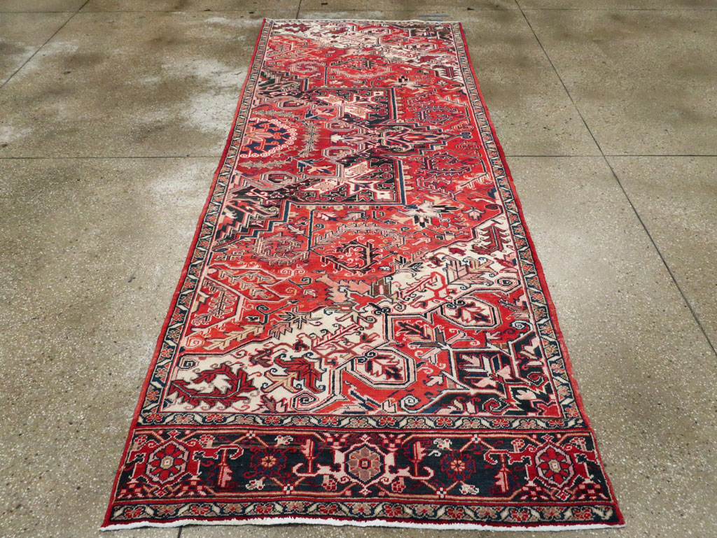 Vintage Persian Heriz Sampler Rug, No.27078 - Gss