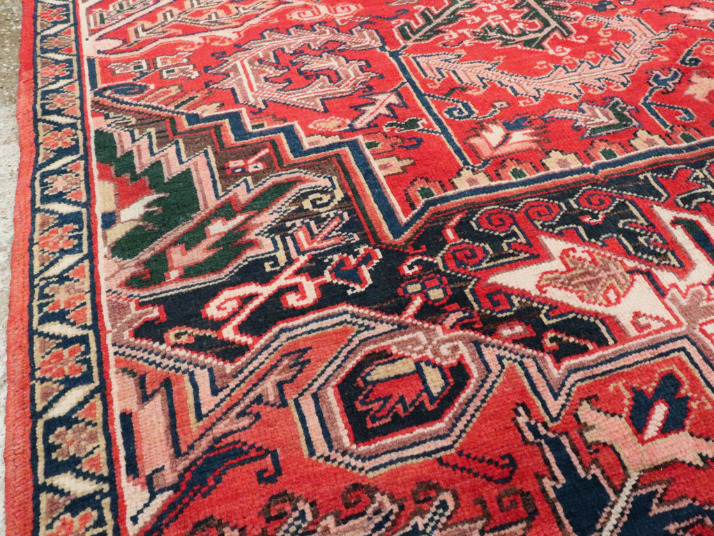 Vintage Persian Heriz Sampler Rug, No.27078 - Gss