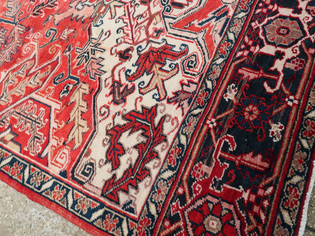 Vintage Persian Heriz Sampler Rug, No.27078 - Gss
