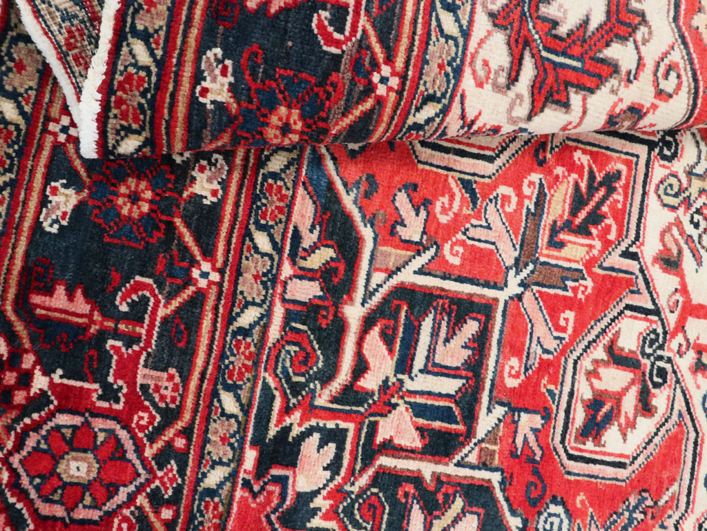 Vintage Persian Heriz Sampler Rug, No.27078 - Gss