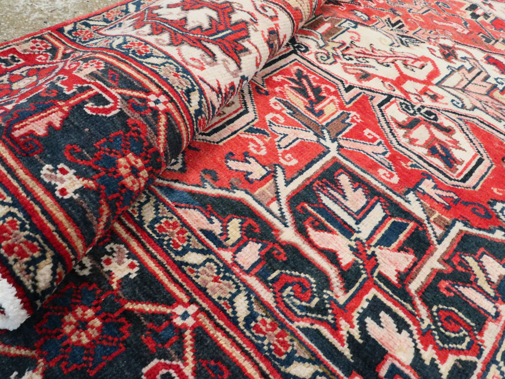 Vintage Persian Heriz Sampler Rug, No.27078 - Gss