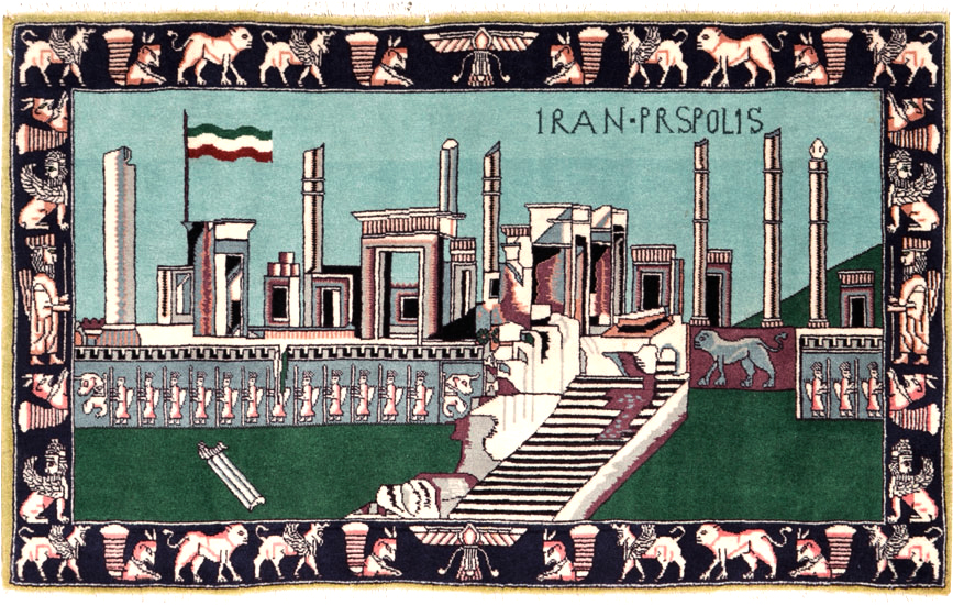 Modern Persian Tabriz Pictorial Rug (Pair: 1 of 2), No.27080 - Gss