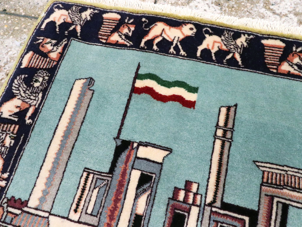 Modern Persian Tabriz Pictorial Rug (Pair: 1 of 2), No.27080 - Gss