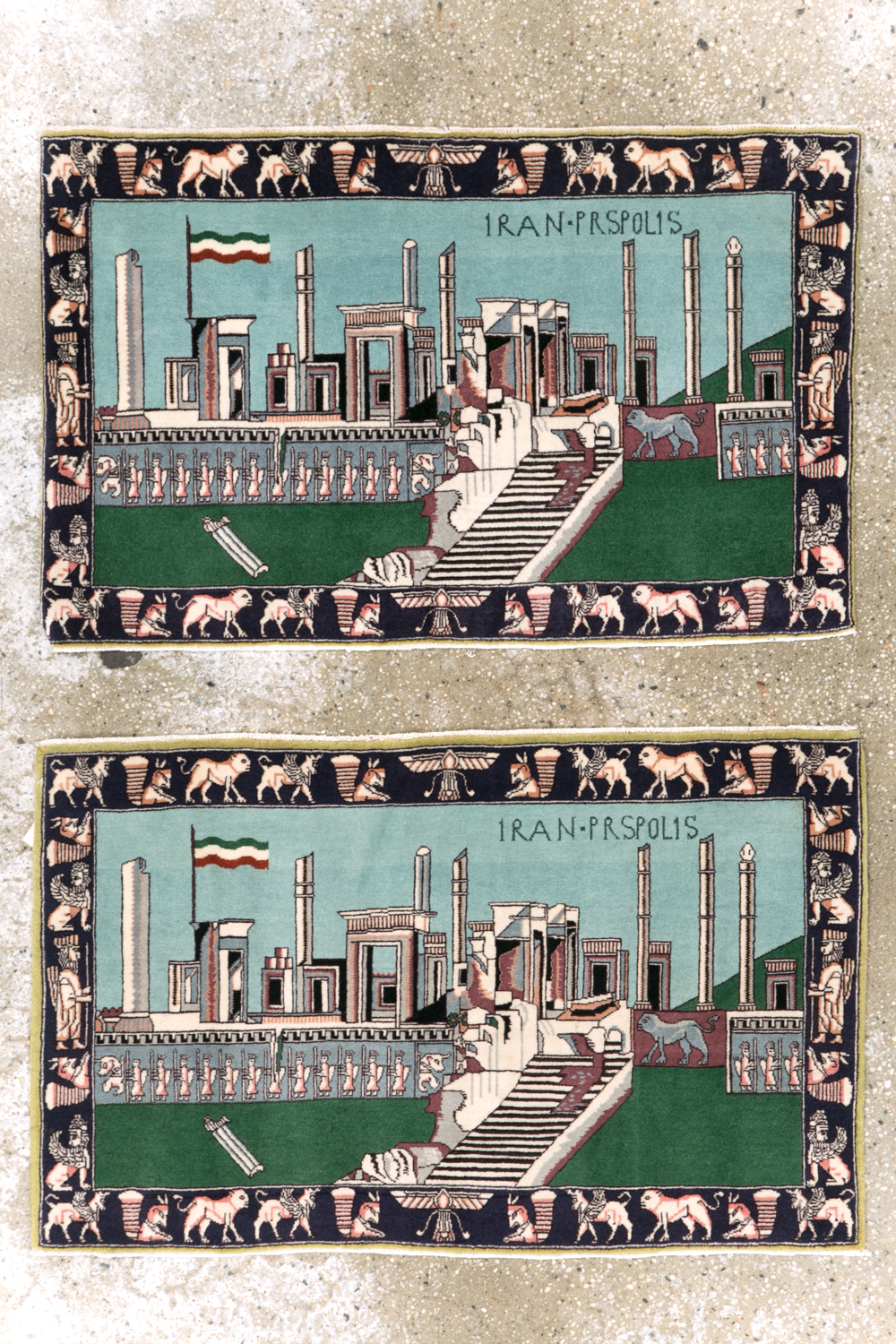 Modern Persian Tabriz Pictorial Rug (Pair: 1 of 2), No.27080 - Gss