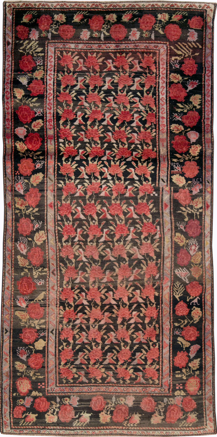 Vintage Caucasian Karabagh Accent Rug, No.27084 - Gss