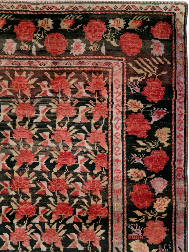 Vintage Caucasian Karabagh Accent Rug, No.27084 - Gss