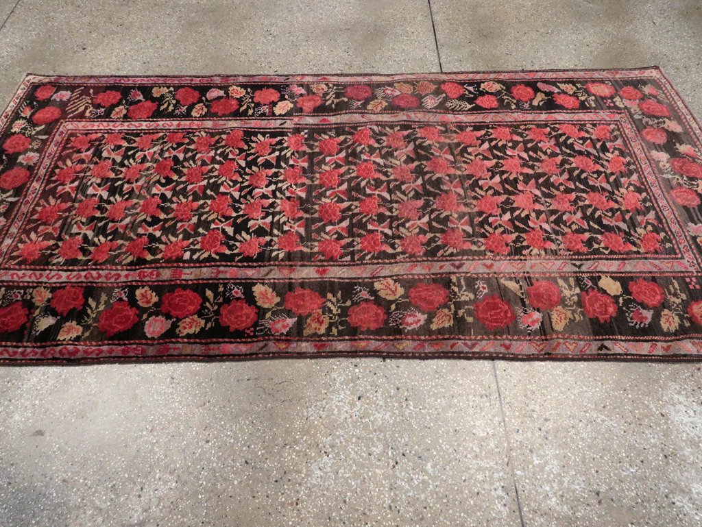 Vintage Caucasian Karabagh Accent Rug, No.27084 - Gss