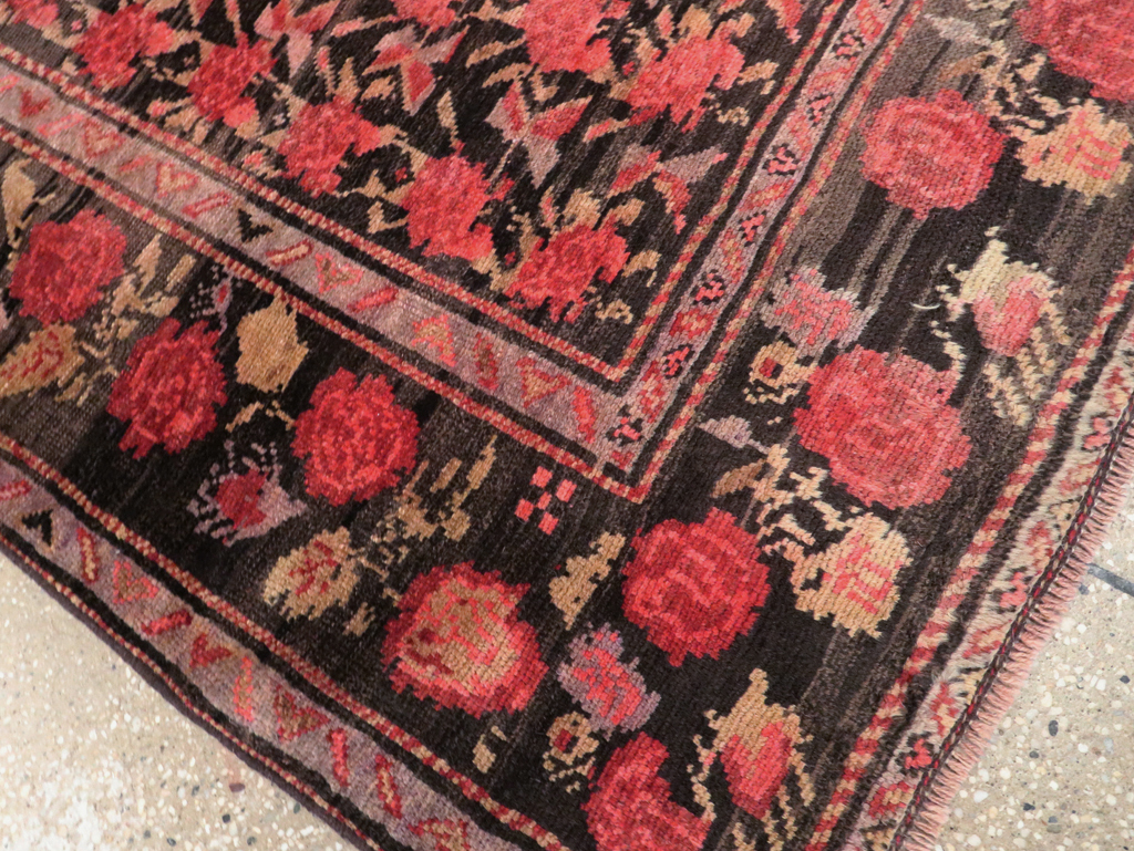 Vintage Caucasian Karabagh Accent Rug, No.27084 - Gss