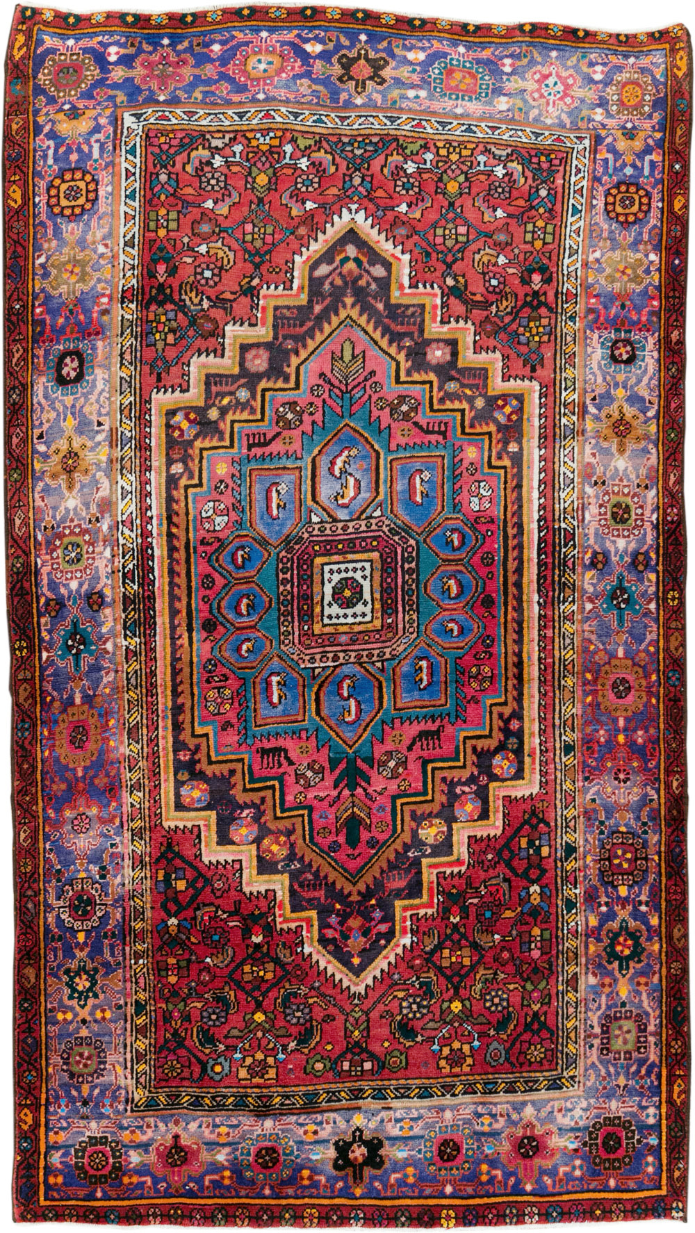 Vintage Persian Hamadan Rug, No.27091 - Gss