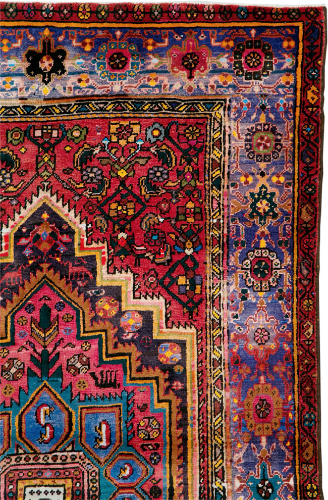 Vintage Persian Hamadan Rug, No.27091 - Gss