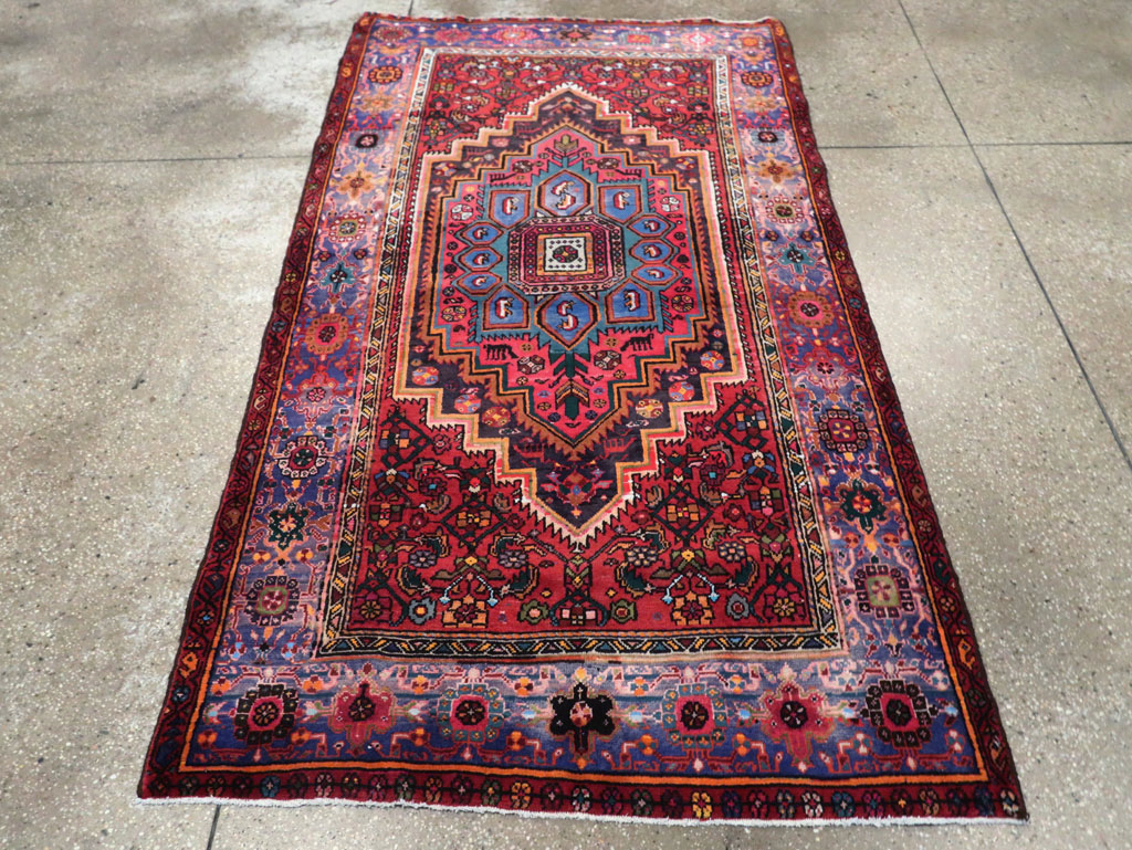 Vintage Persian Hamadan Rug, No.27091 - Gss
