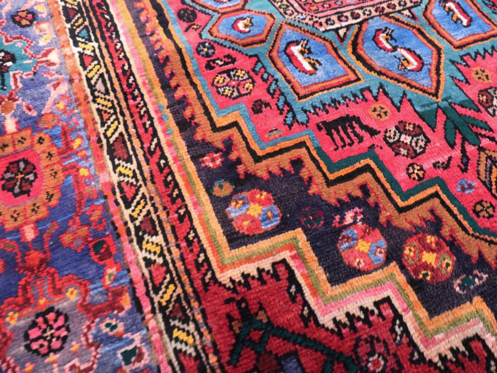 Vintage Persian Hamadan Rug, No.27091 - Gss