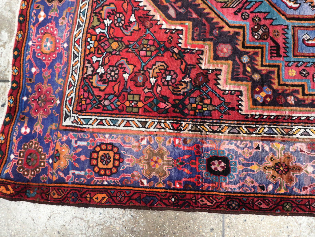Vintage Persian Hamadan Rug, No.27091 - Gss