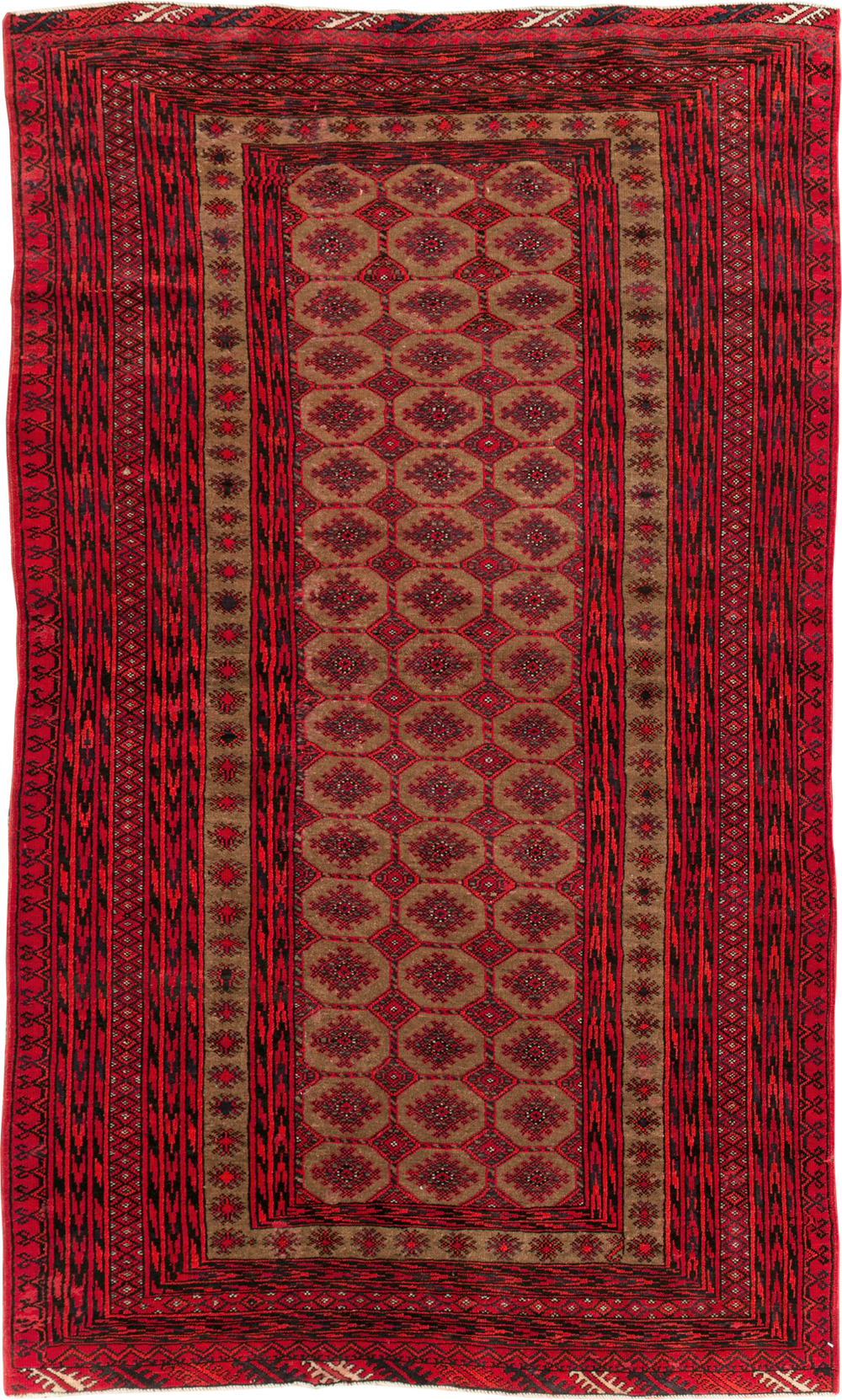 Vintage Turkoman Rug, No.27097 - Gss