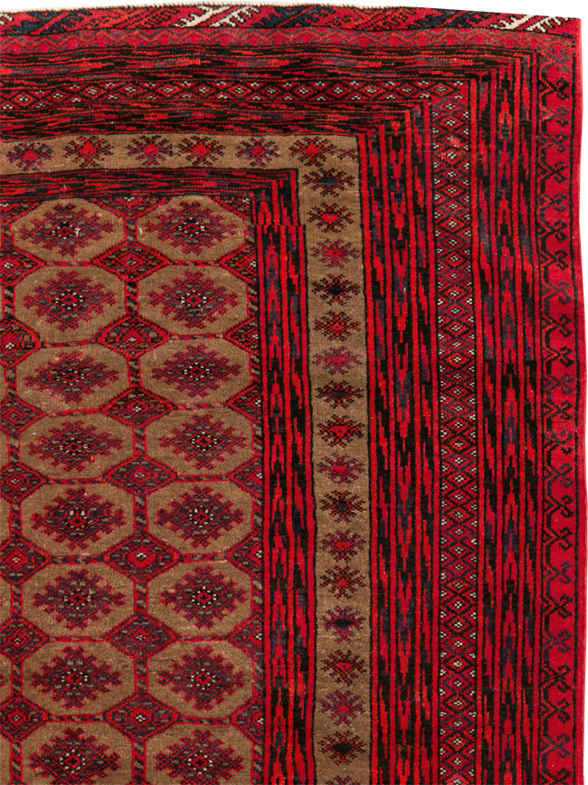 Vintage Turkoman Rug, No.27097 - Gss