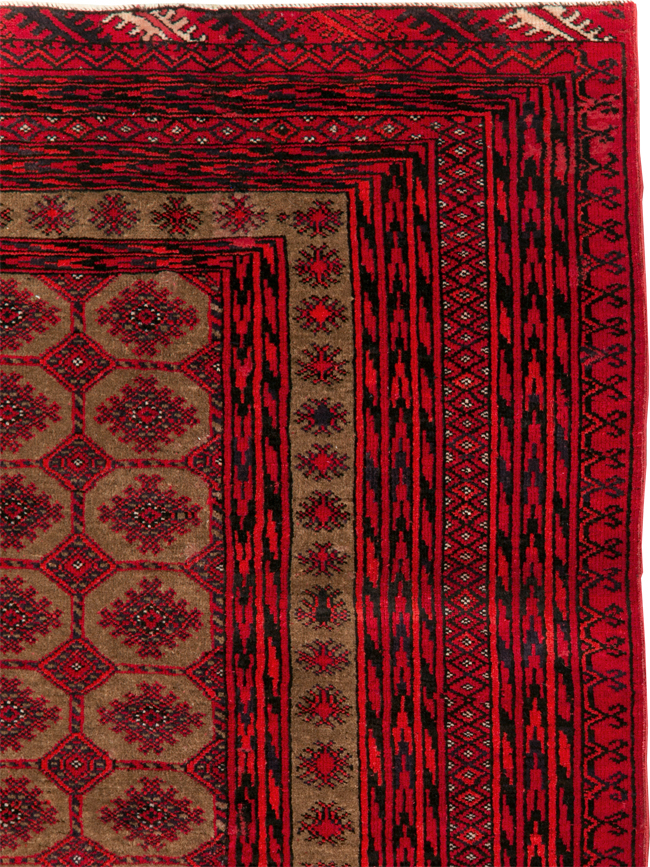 Vintage Turkoman Rug, No.27097 - Gss