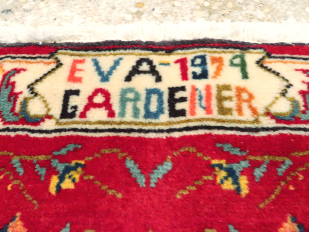 Vintage Persian Tabriz Pictorial Rug, No.27098 - Gss