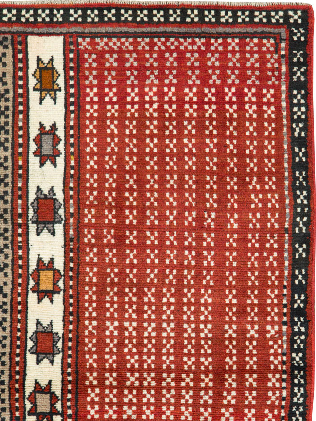 Vintage Persian Baluch Throw Rug, No.27099 - Gss