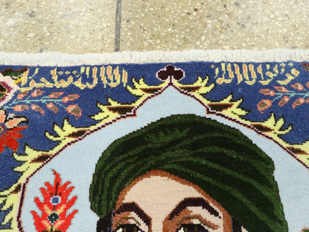 Vintage Persian Tabriz Pictorial Rug, No.27108 - Gss