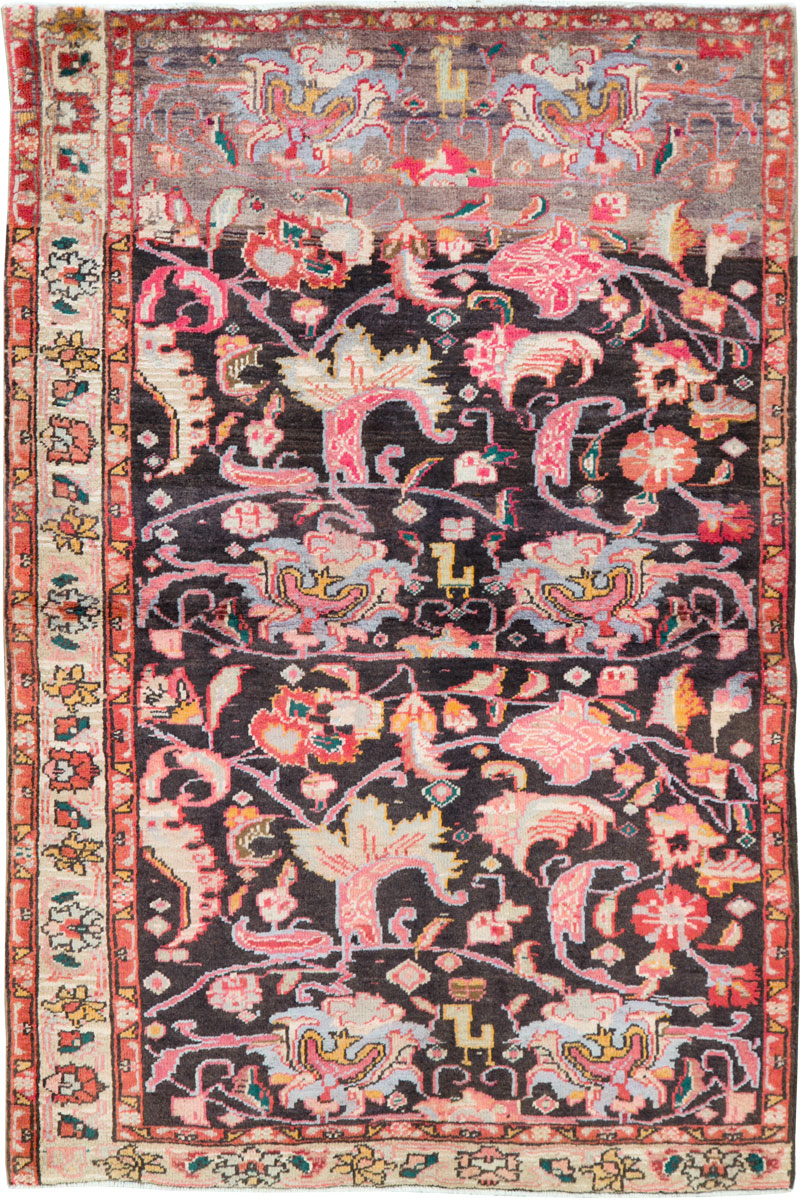 Vintage Persian Ardabil Throw Rug, No.27111 - Gss