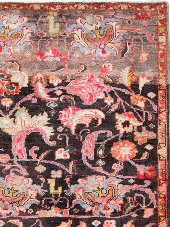 Vintage Persian Ardabil Throw Rug, No.27111 - Gss