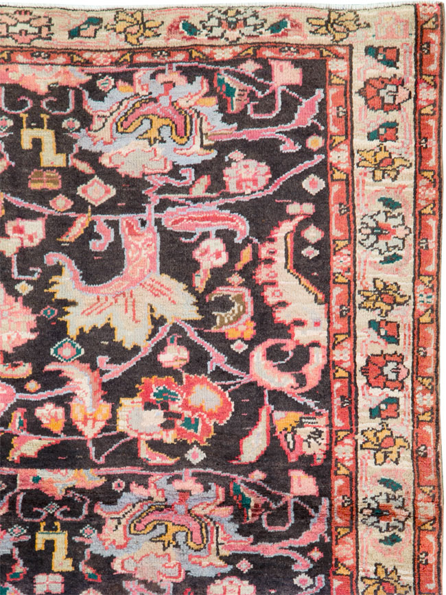 Vintage Persian Ardabil Throw Rug, No.27111 - Gss